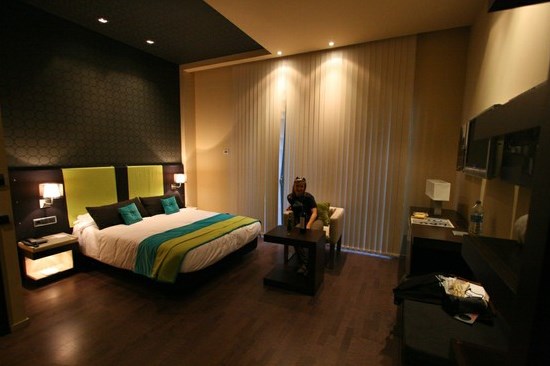 Dark And Moody Hotel Room